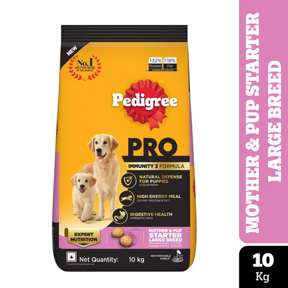 Pedigree PRO Expert Nutrition Lactating/Pregnant Mother & Puppy Starter(3 to 12 Weeks) Large Breed Dog Dry Food  (Limited Shelf Life)