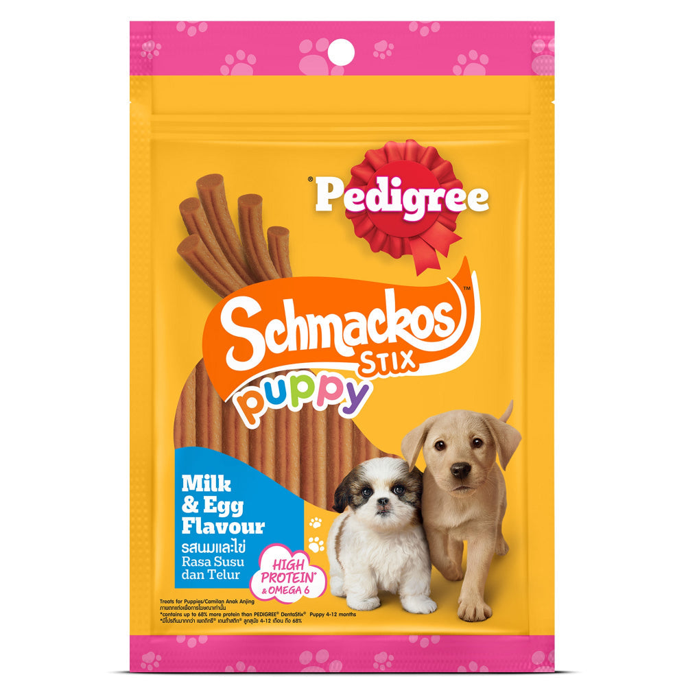 Pedigree Schmackos Stix Milk & Egg Flavour Puppy Dog Treat