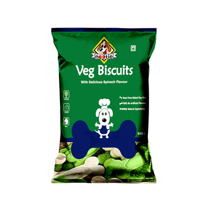 Nootie Spinach & Cheese Flavour Veg Biscuits Adult Dog Treats