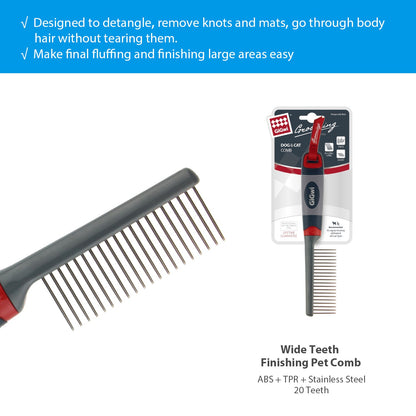 GiGwi Regular Comb for Dogs and Cats (Black)