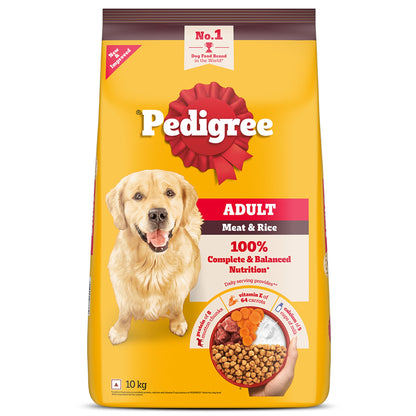 Pedigree Adult Dog Food Combo |Meat & Rice Dry & Chicken & Liver Wet