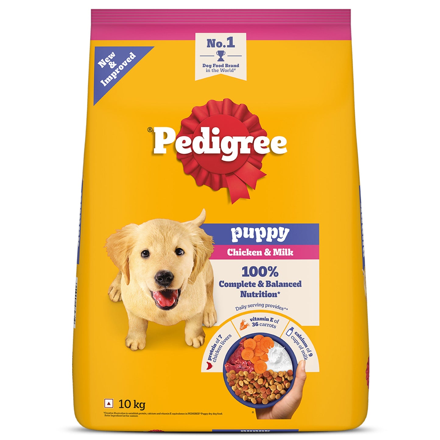 Pedigree Puppy Dog Food Combo |Chicken & Milk Dry & Chicken & Liver Wet