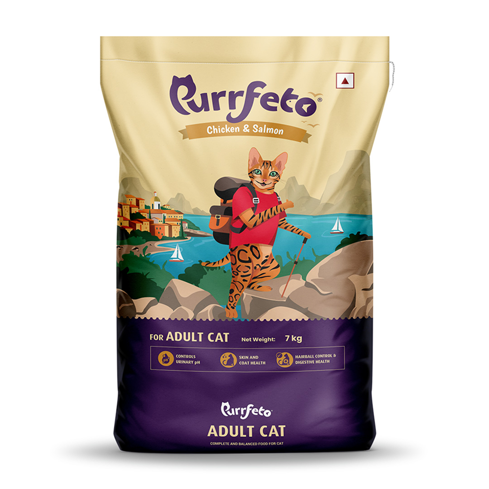 Purrfeto Chicken & Rice and Chicken & Ocean Fish and Chicken & Sardine and Chicken & Salmon Combo Adult Cat Dry Food