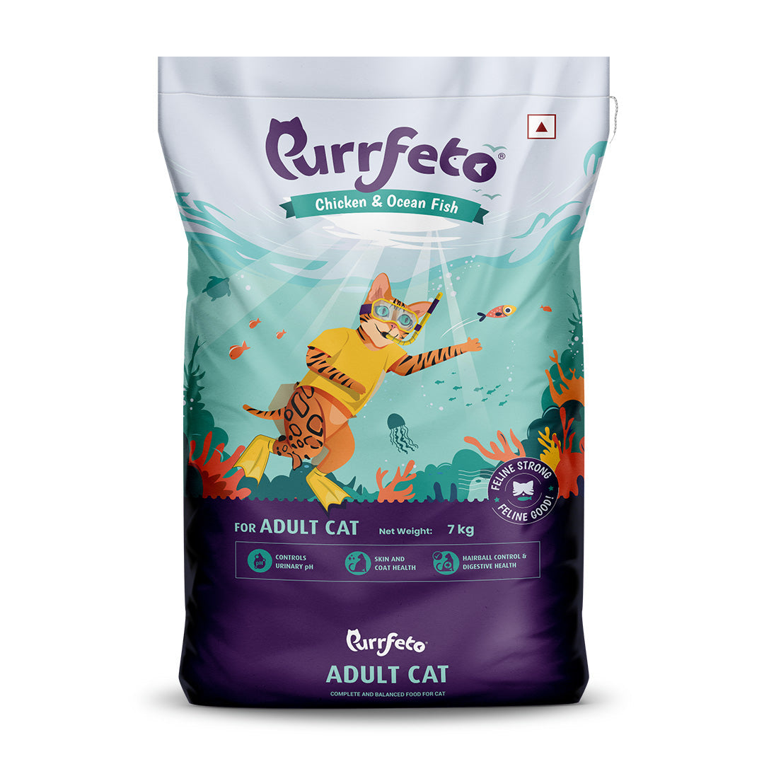 Purrfeto Chicken & Rice and Chicken & Ocean Fish and Chicken & Sardine and Chicken & Salmon Combo Adult Cat Dry Food