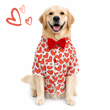 Dogobow Hearty Shirt for Dogs (Red)