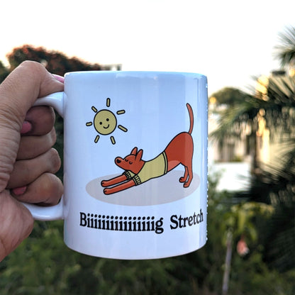 thePack Big Stretch Ceramic Coffee Mug (White)