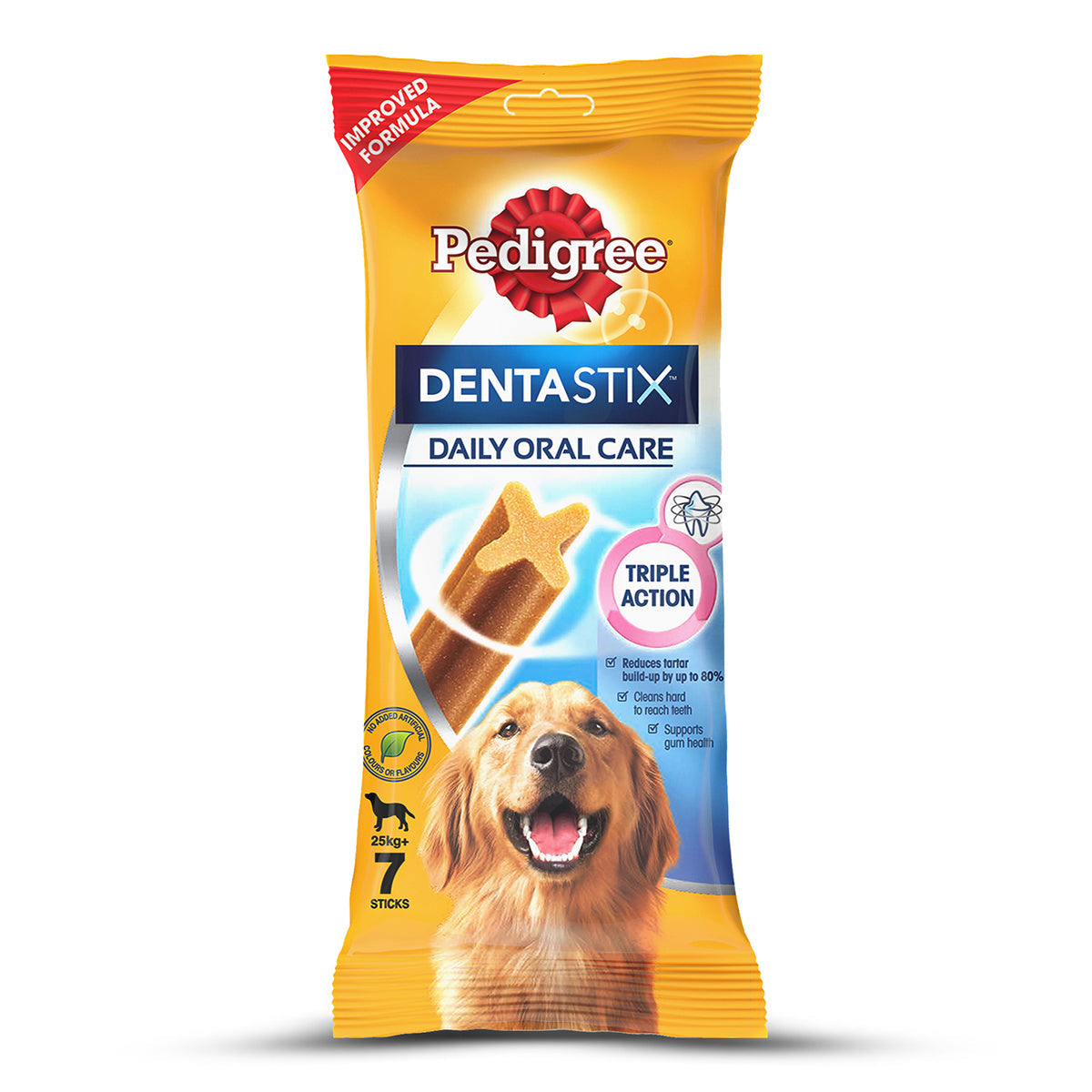 Pedigree Dentastix and Grilled Liver Treats with GiGwi Monkey Plush Toy Combo for Dogs