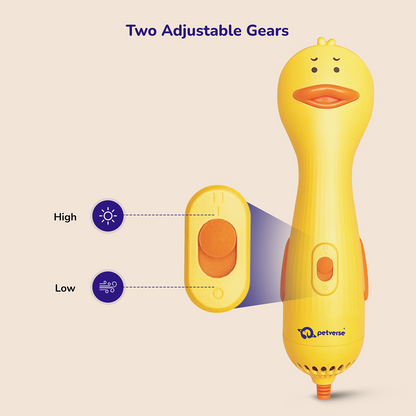 Petverse 2 in 1 Hair Drying & Hair Brush for Dogs & Cats