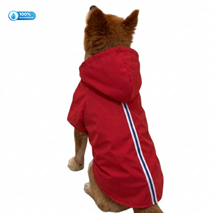 15 Furries Urban Waterproof Raincoat for Dogs (Red)