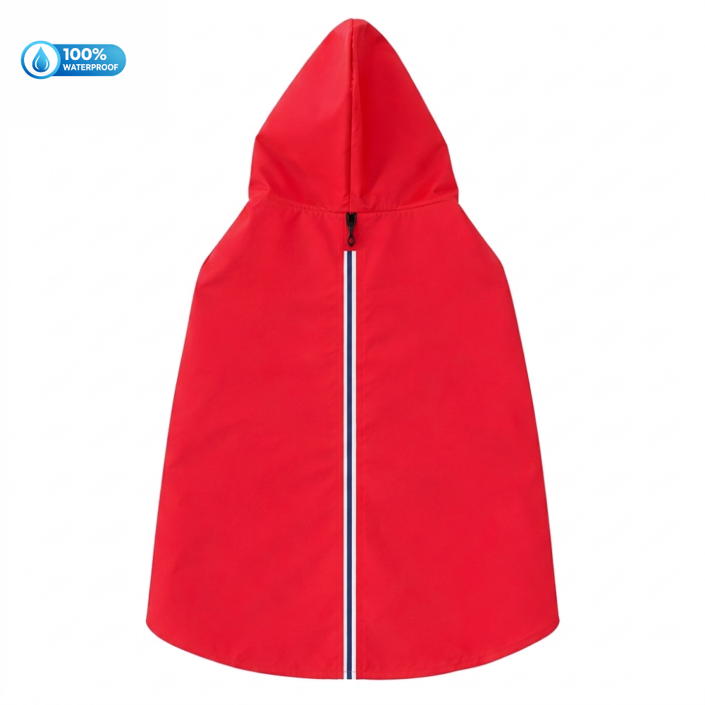 15 Furries Urban Waterproof Raincoat for Dogs (Red)