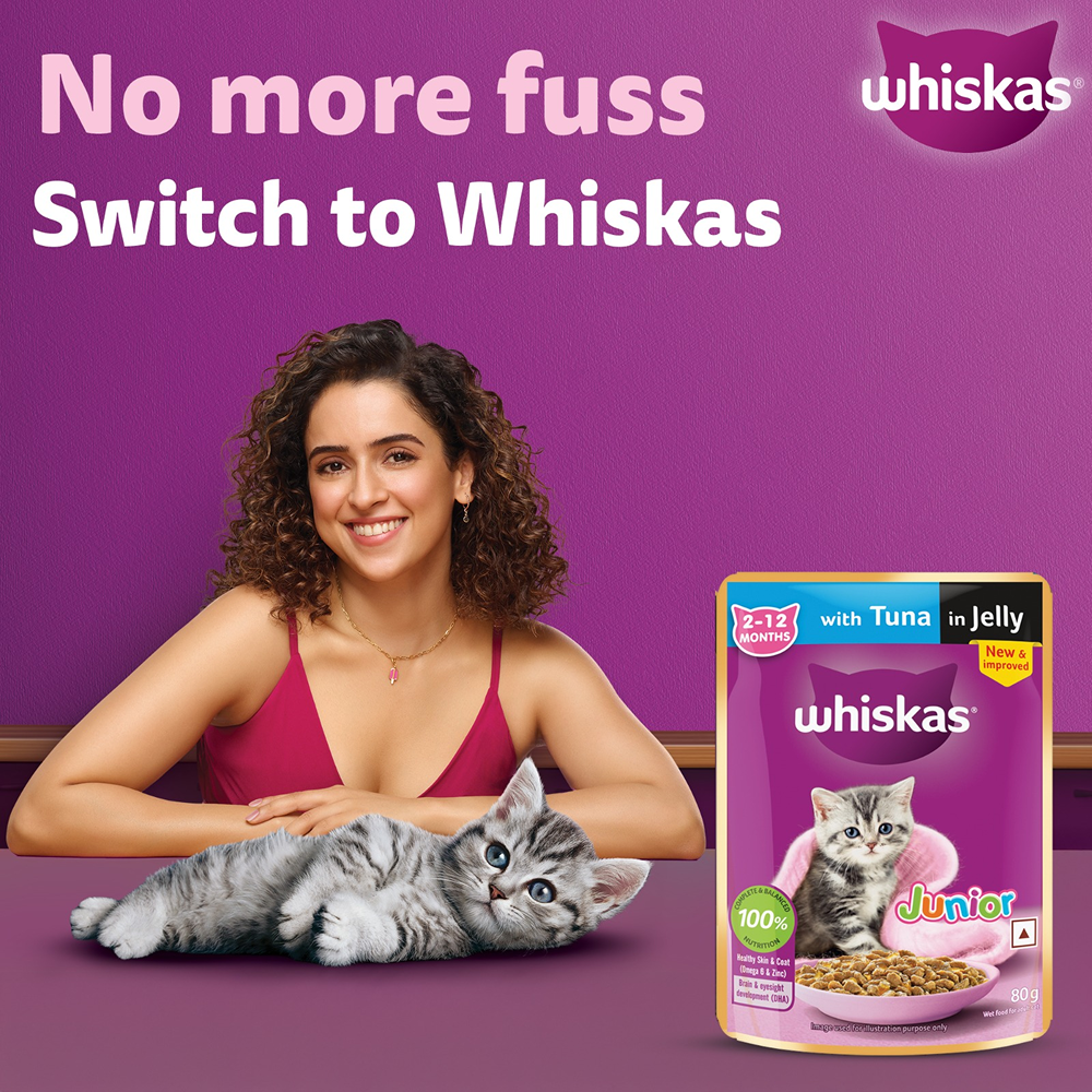 Whiskas Kitten Wet Food Value Combo |Chicken, Tuna & Mackerel