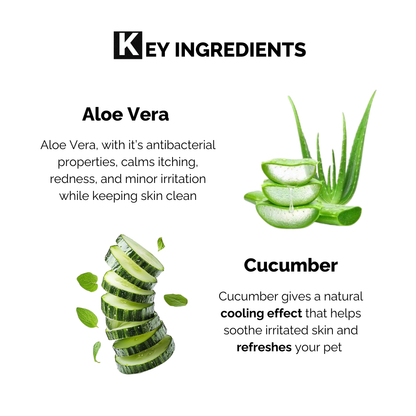 Moe Puppy Aloe Vera & Cucumber 100% Biodegradable Drema Wipes for Dogs and Cats