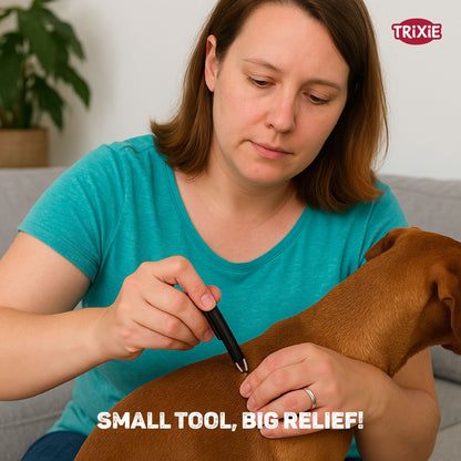 Trixie Tick Tweezers Plastic for Cats and Dogs