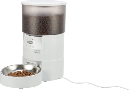 Trixie TX S Smart Automatic Food Dispenser for Dogs and Cats (White)