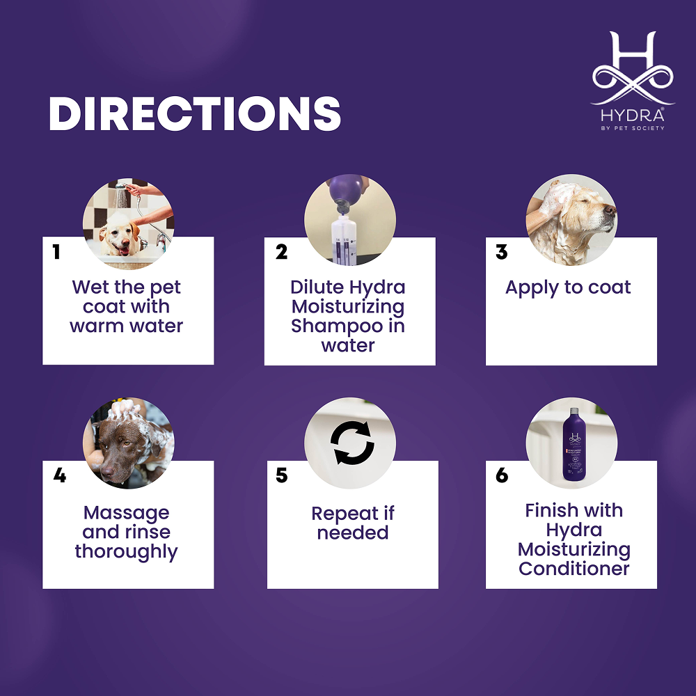 Hydra Groomers Champu Hidratante Moisturizing Shampoo for Cats & Dogs