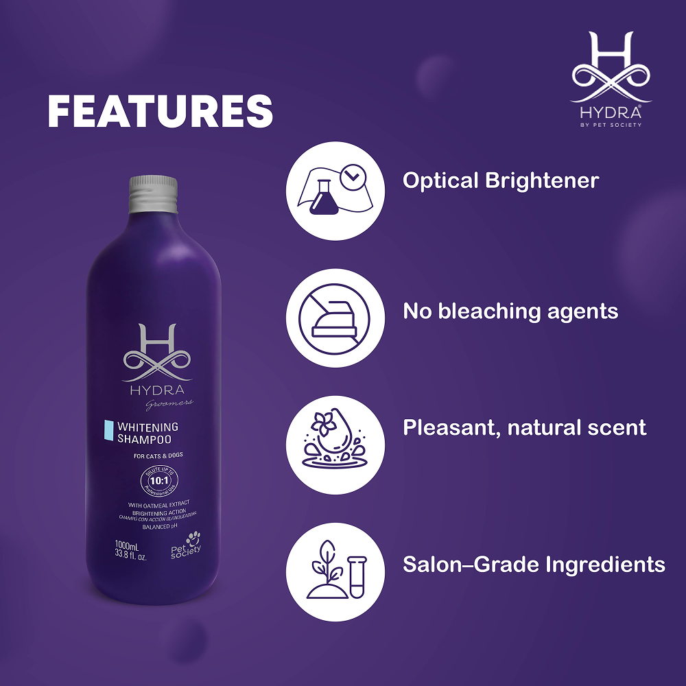 Hydra Groomers Oatmeal Extract Whitening Shampoo for Cats & Dogs