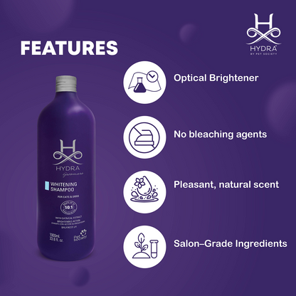 Hydra Groomers Oatmeal Extract Whitening Shampoo for Cats & Dogs