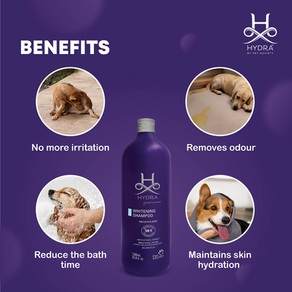 Hydra Groomers Oatmeal Extract Whitening Shampoo for Cats & Dogs
