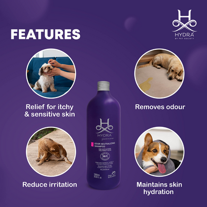 Hydra Groomers Oatmeal Extract Odor Neutralizing Shampoo for Cats & Dogs
