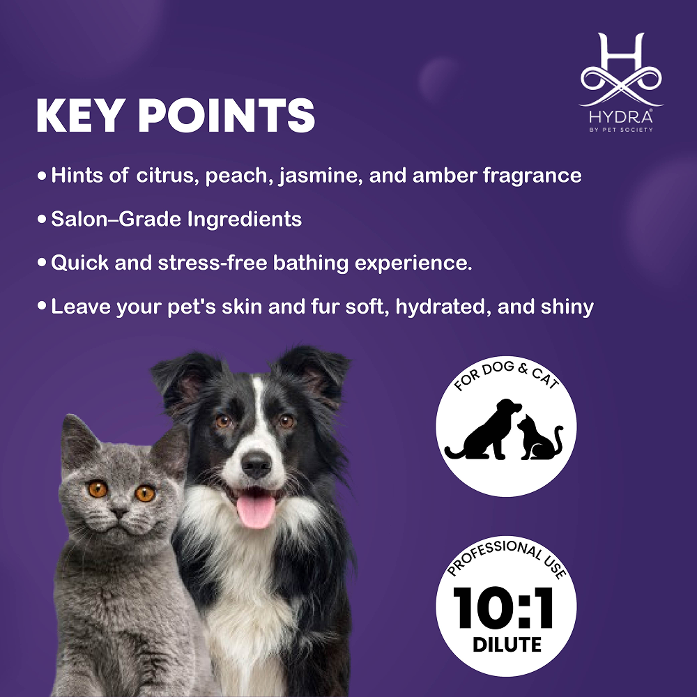 Hydra Groomers Oatmeal Extract Odor Neutralizing Shampoo for Cats & Dogs