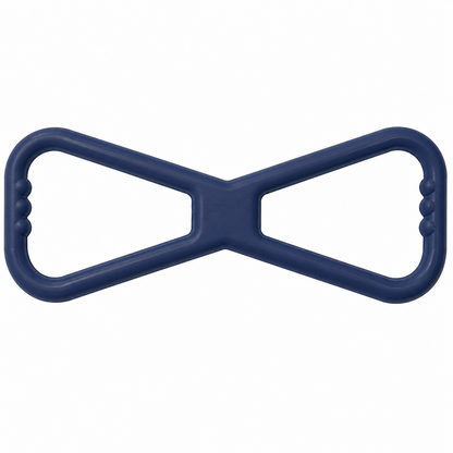 Talking Dog Club Sturdy Infinity Pull Natural Rubber Chew Toy for Dogs (Blue)