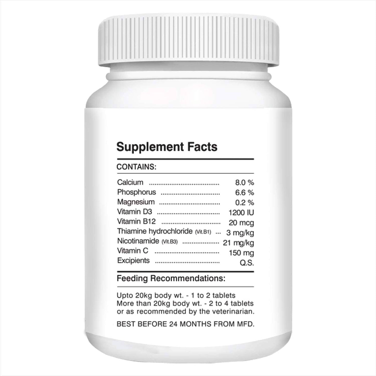 Drools Absolute Skin & Coat and  Absolute Calcium Supplement Tablets for Dogs Combo