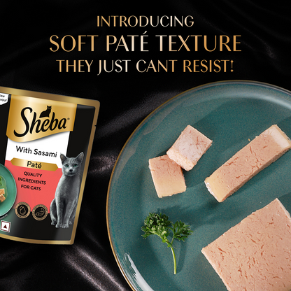 Sheba Sasami Pate Rich Premium Adult Fine Cat Wet Food