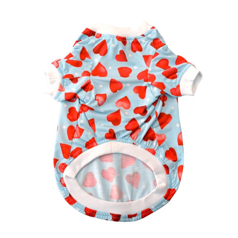 Pets Way Little Heart Tshirt for Dogs (Red)