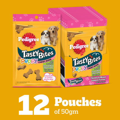 Pedigree Tasty Bites Chicken & Mixed Veggies Flavour Puppy Chewy Treats