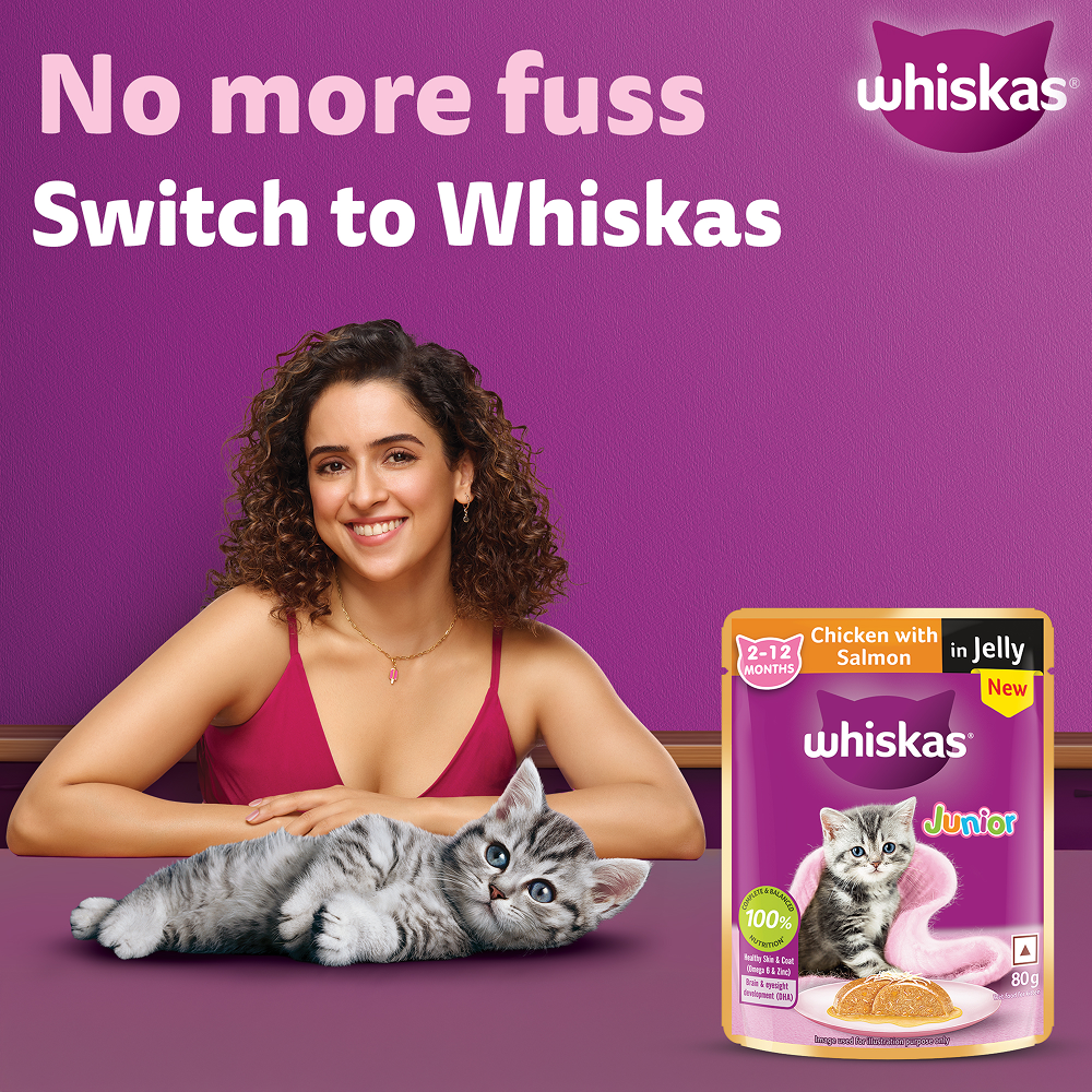 Whiskas Kitten Tasty Mix Wet Food Combo |Chicken, Tuna, Seafood & Salmon