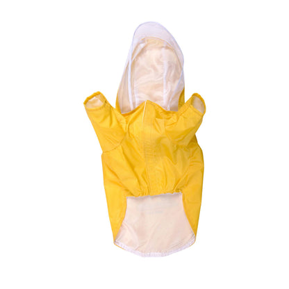 Pets Way Mistiq Yellow Monsoon Fun Raincoat for Dogs