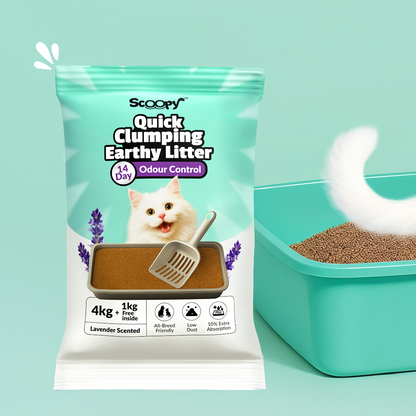 Me O Creamy Crab & Salmon Treats with Scoopy Lavender Litter Combo for Cats