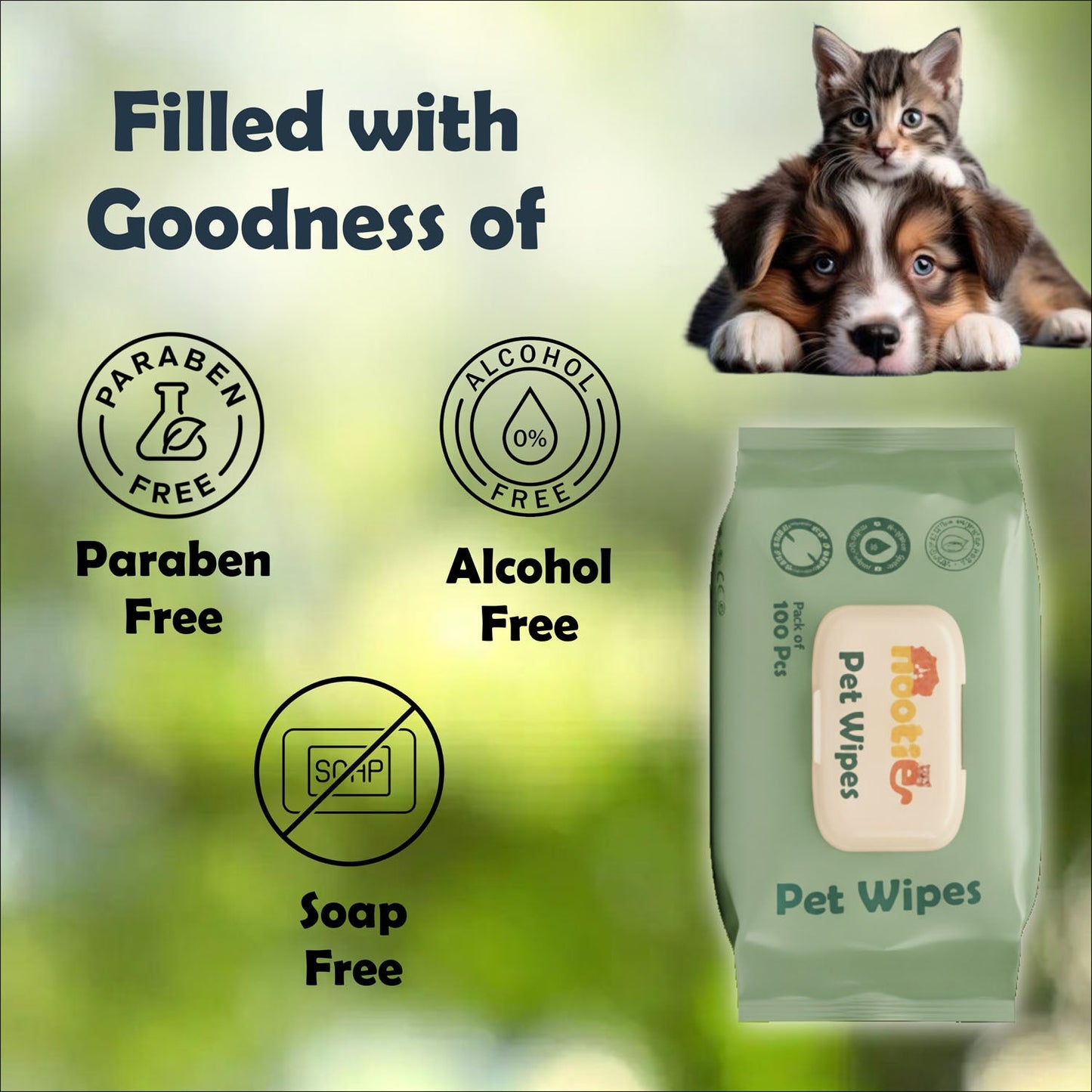 Nootie Wet Wipes for Dogs and Cats