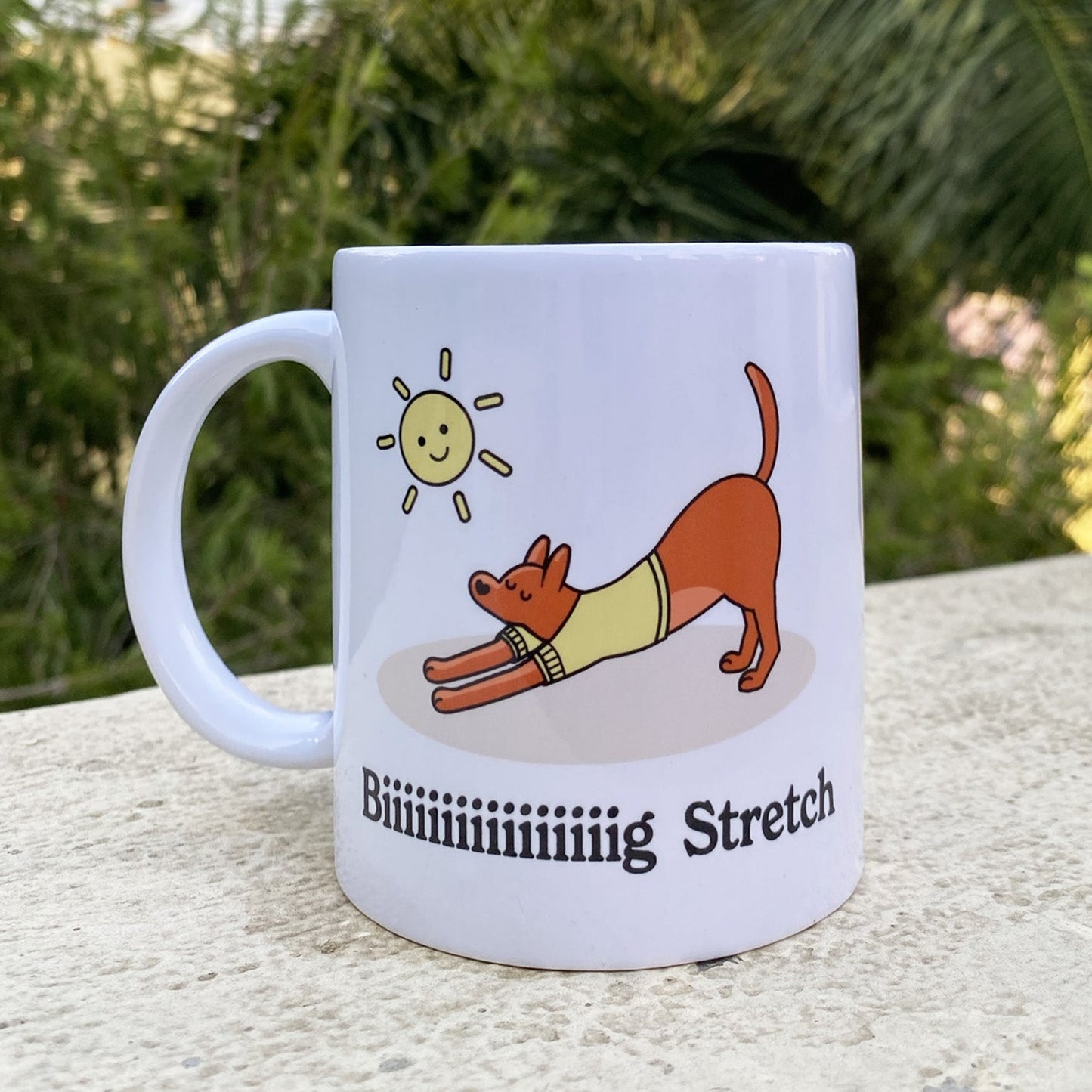thePack Big Stretch Ceramic Coffee Mug (White)