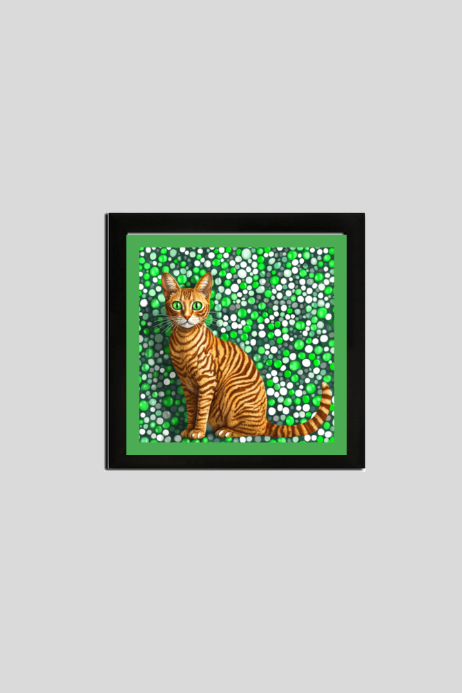 EverythingBoho Art Print Cat Kusama Wall Art (Black)