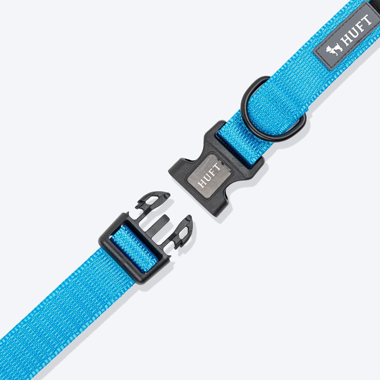 HUFT Classic D Ring Collar for Dogs (Ocean Blue)