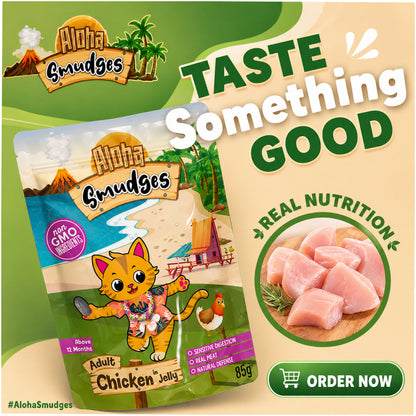 Aloha Smudges Ocean Fish and Salmon in Jelly Adult Cat Wet Food