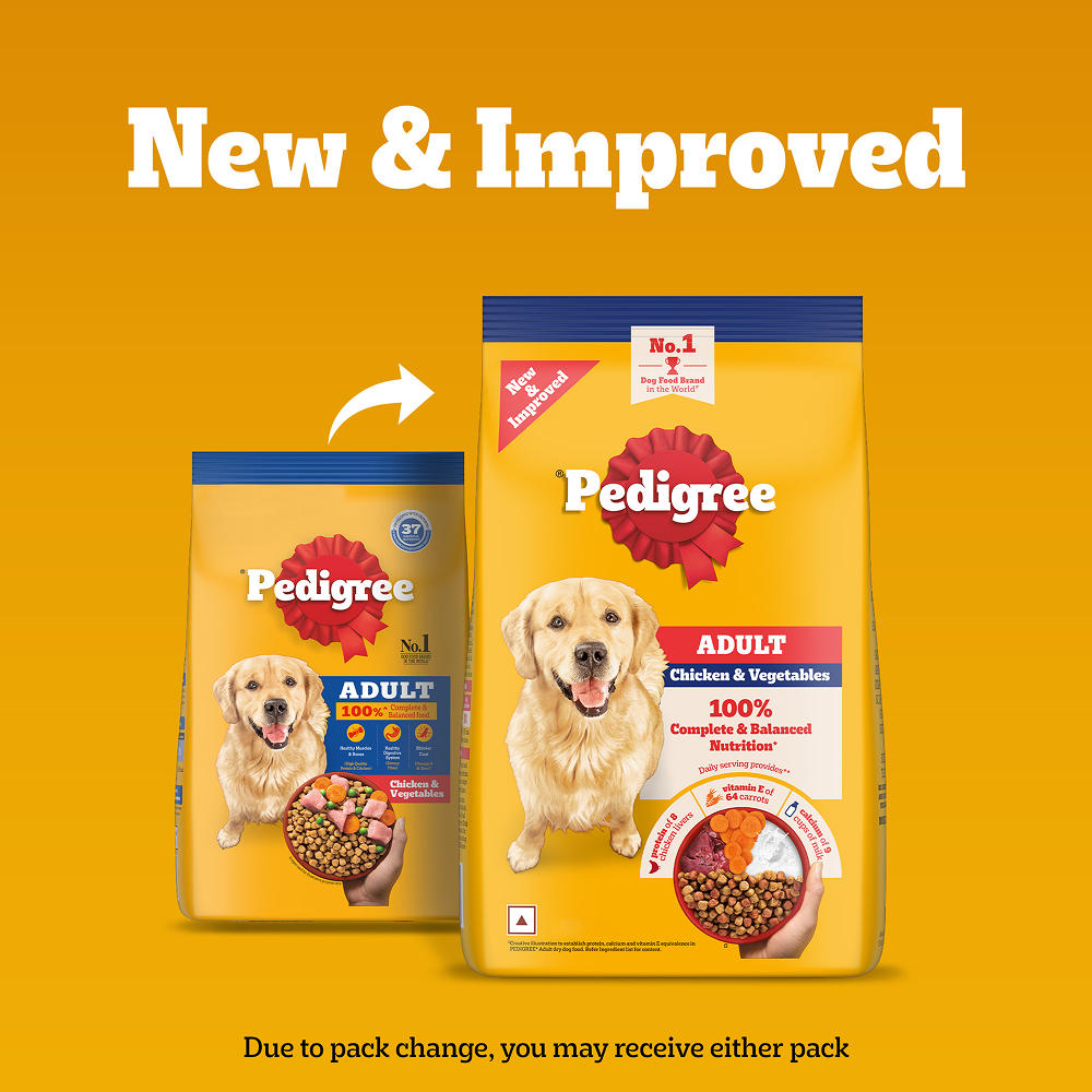 Pedigree Chicken & Veg Dry Food with Petkit FreshElement Solo Smart Wi Fi Feeder Ultimate Smart Feeding Adult Dog Combo