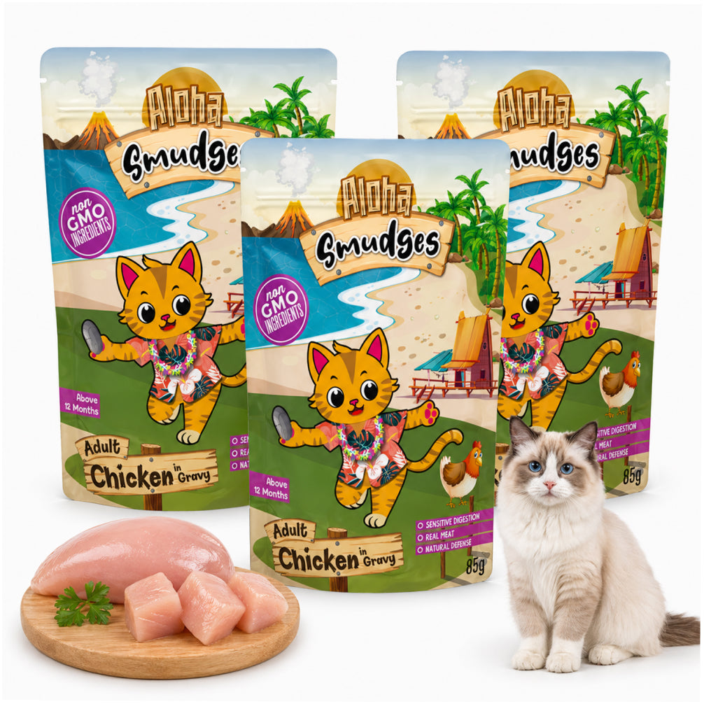 Aloha Smudges Chicken in Gravy Adult Cat Wet Food