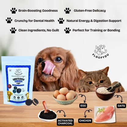 Floofyou Mini Floofio Chicken Oven Baked Cookie Dog Treats