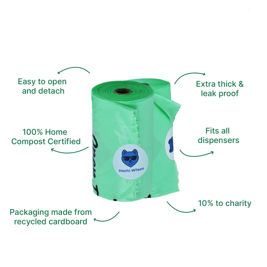 Hachi Wilson Dog Poop Bag Rolls for Dogs