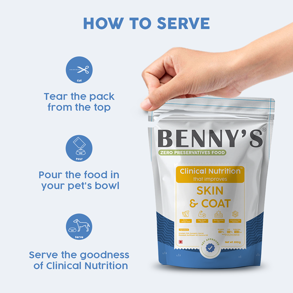 Benny's Bowl Clinical Nutrition for Healthy Skin and Coat Dog Wet Food
