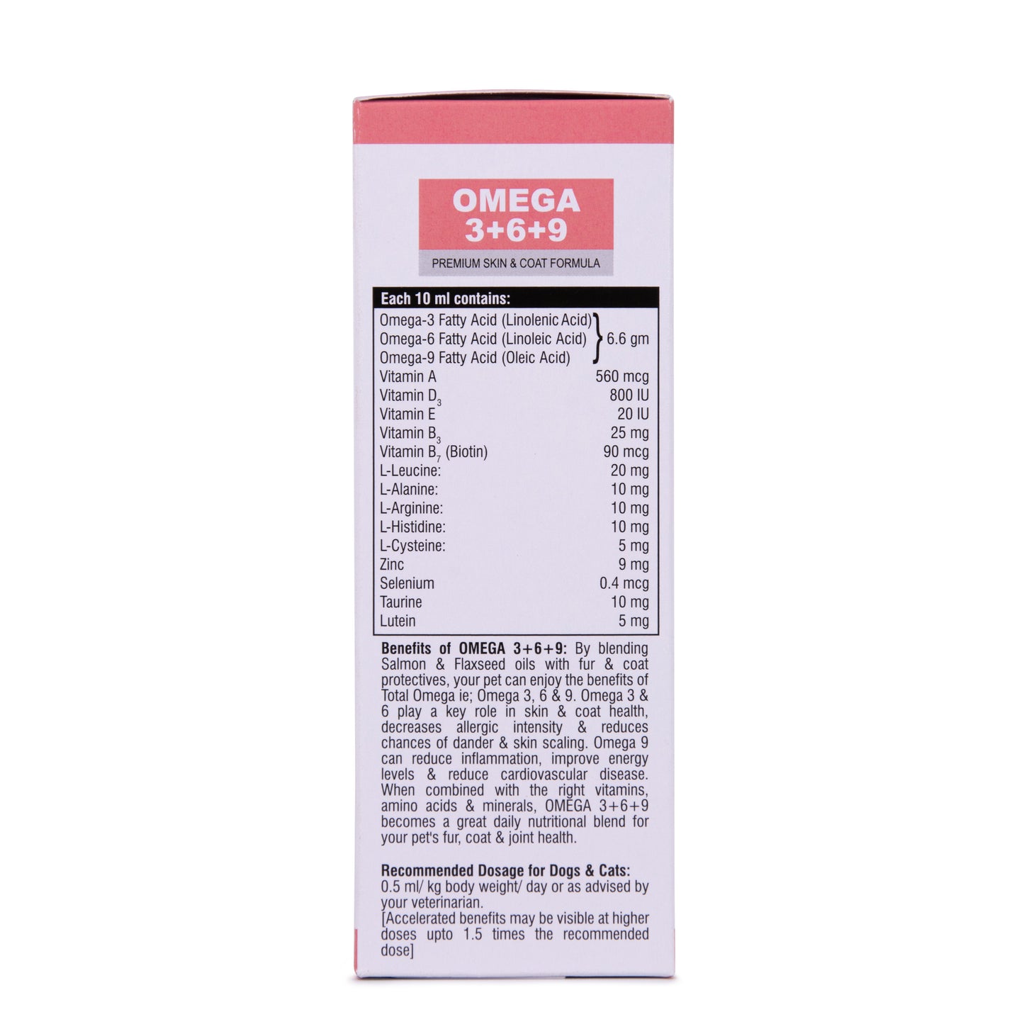 Pet360 Omega 3+6+9 Fur & Coat Control Salmon & Flax Oil for Dogs & Cats