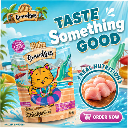 Aloha Smudges Chicken in Gravy Kitten Cat Wet Food