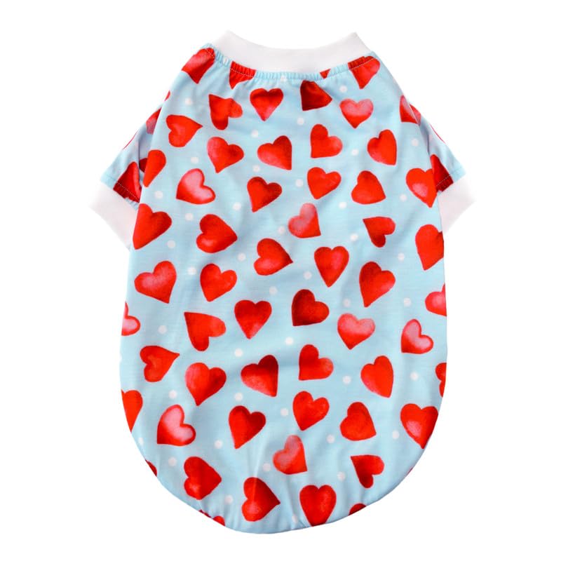 Pets Way Little Heart Tshirt for Dogs (Red)