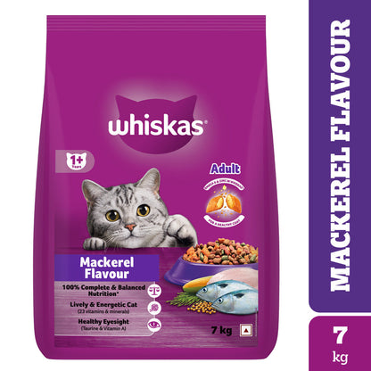 Whiskas Adult Cat Food Combo |Mackerel Dry & Chicken in Gravy Wet