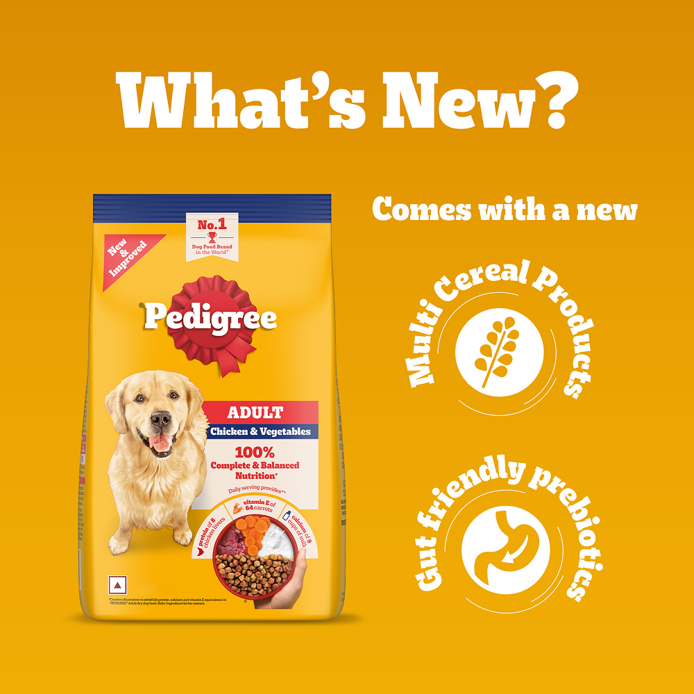 Pedigree Chicken & Veg Dry Food with Petkit FreshElement Solo Smart Wi Fi Feeder Ultimate Smart Feeding Adult Dog Combo