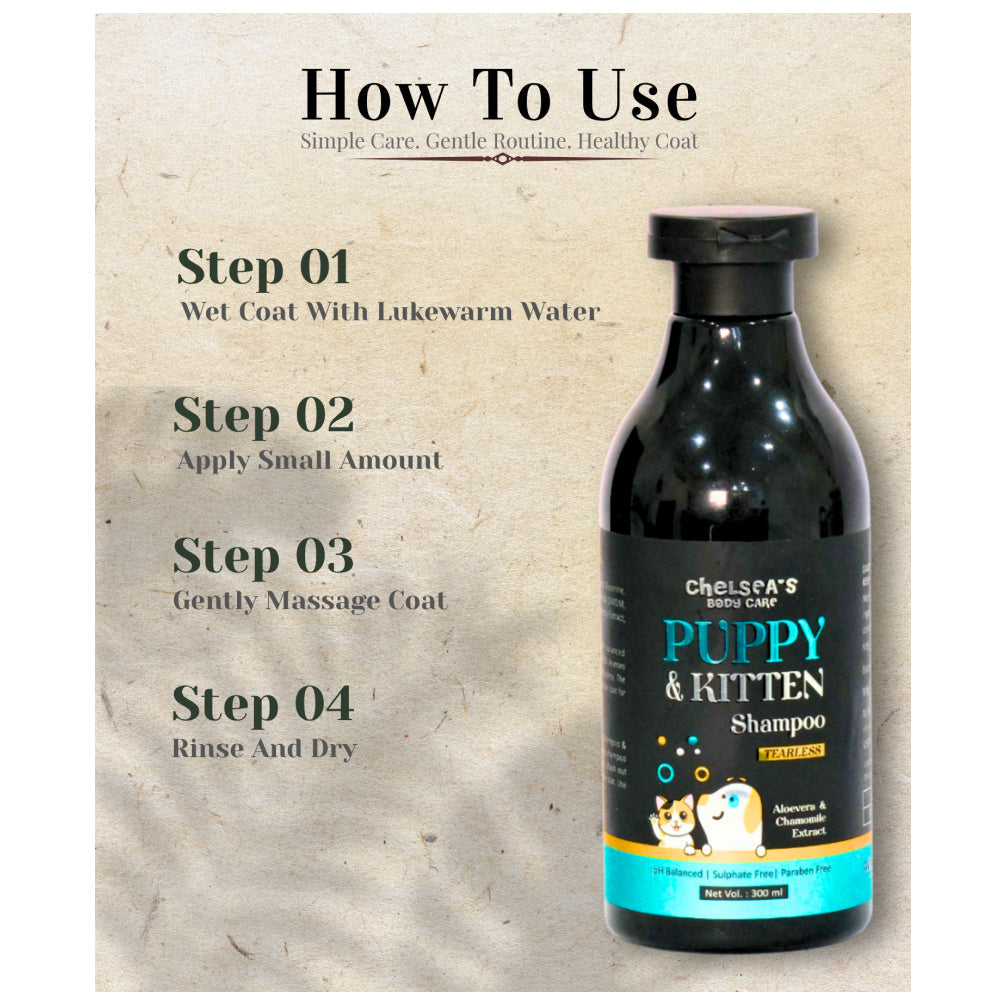Dr. Chelsea's Tearless PH Balance Shampoo for Puppy & Kitten
