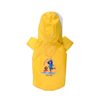 Pets Way Mistiq Yellow Monsoon Fun Raincoat for Dogs