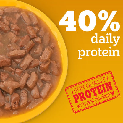 Pedigree Adult Dog Food Combo |Meat & Rice Dry & Chicken & Liver Wet